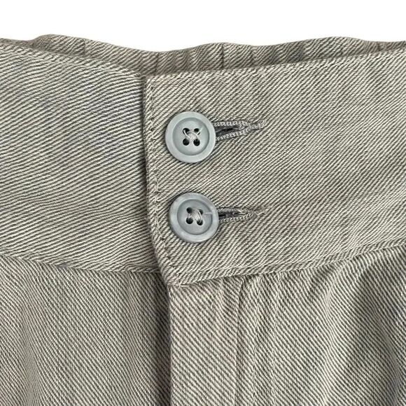 Who What Wear Cotton High Waist Scallop Blue Elastic Waist Pockets Shorts Sz 8 - Picture 8 of 12